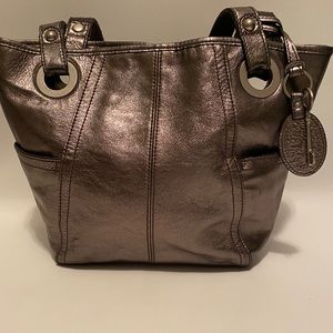 Metallic Fossil Satchel